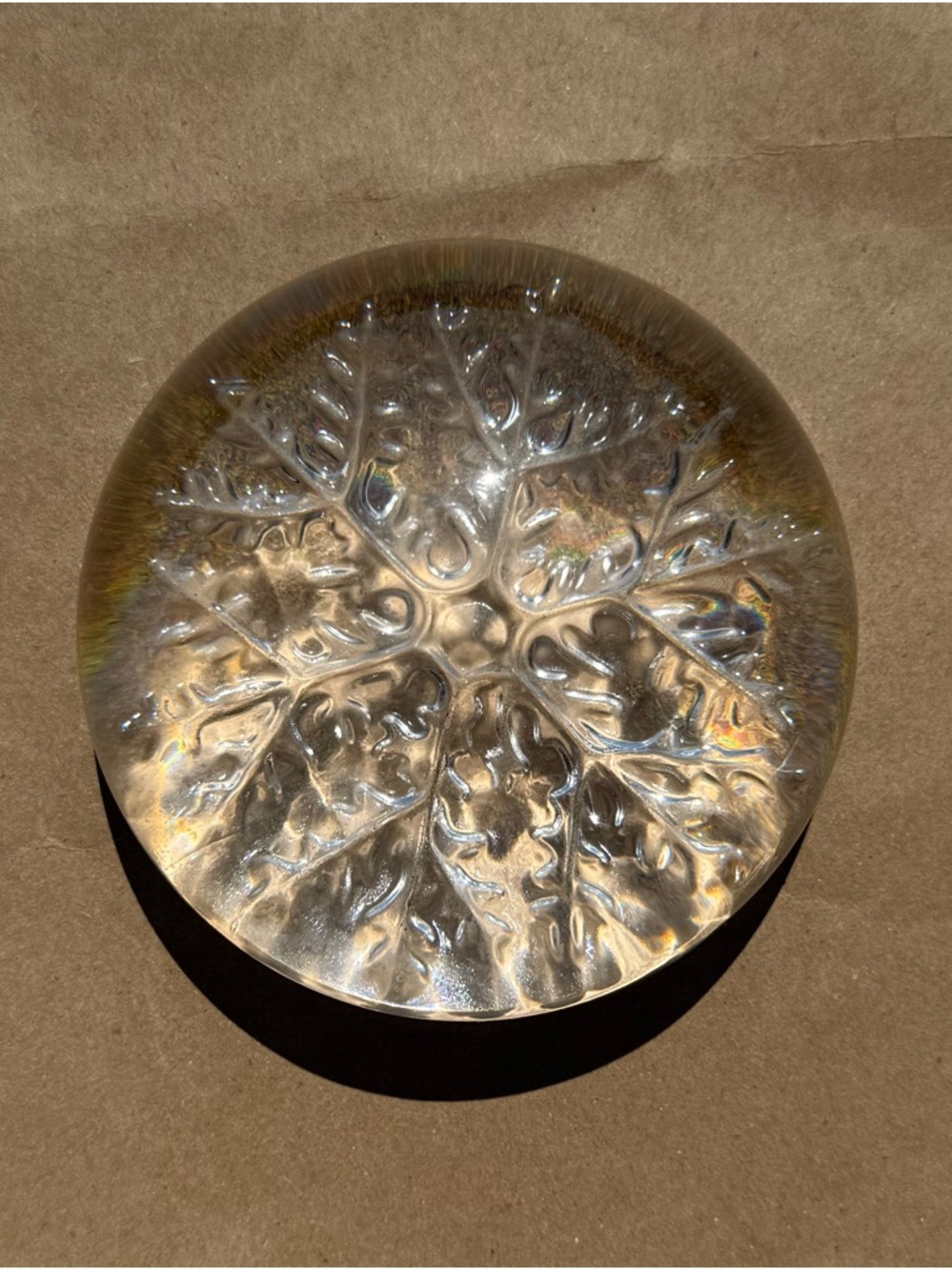 Vintage Snowflake Paperweight